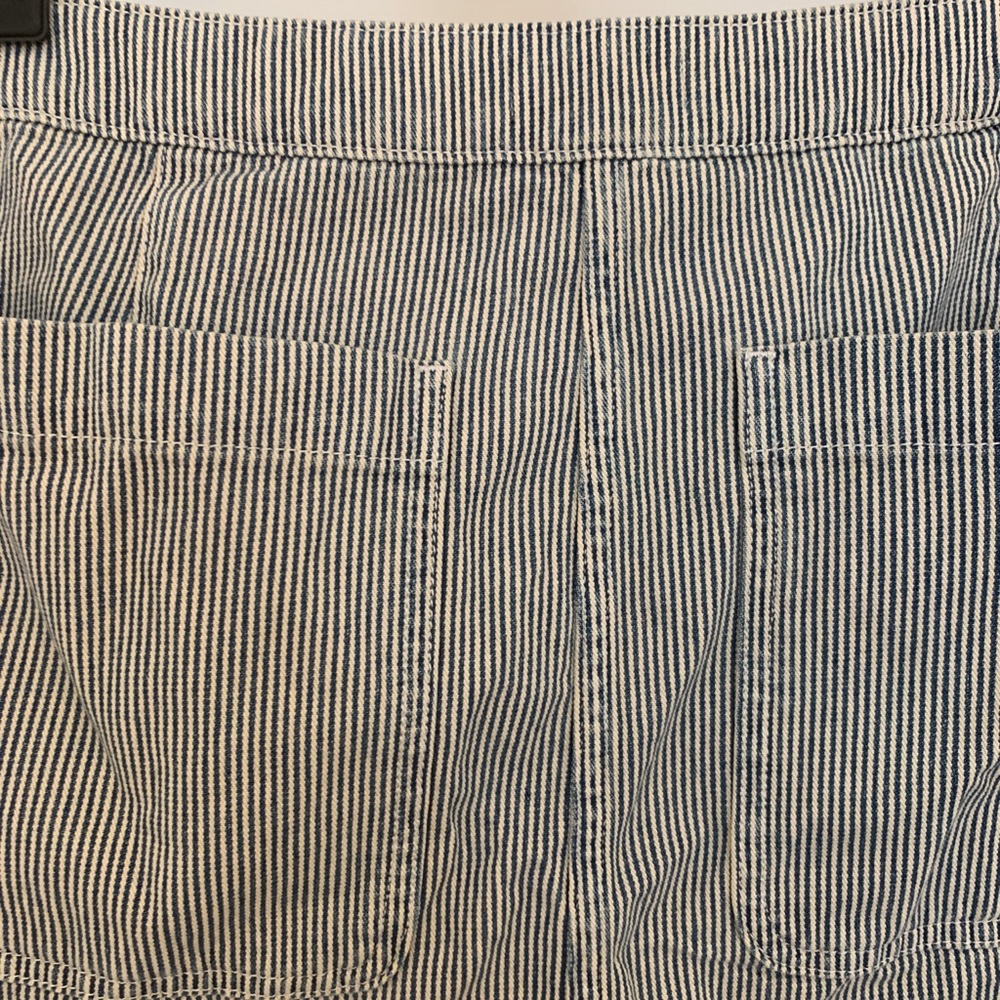 JCrew Striped Denim Mini Skirt - Picture 7 of 8